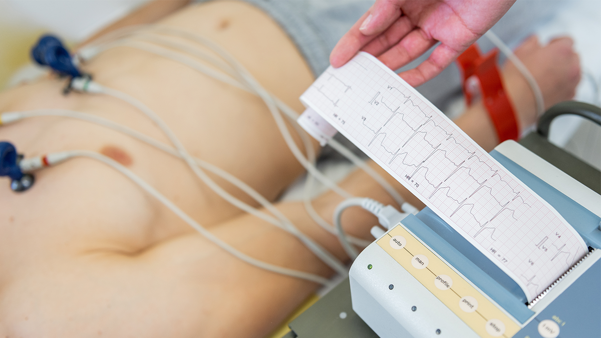 Man getting an ECG